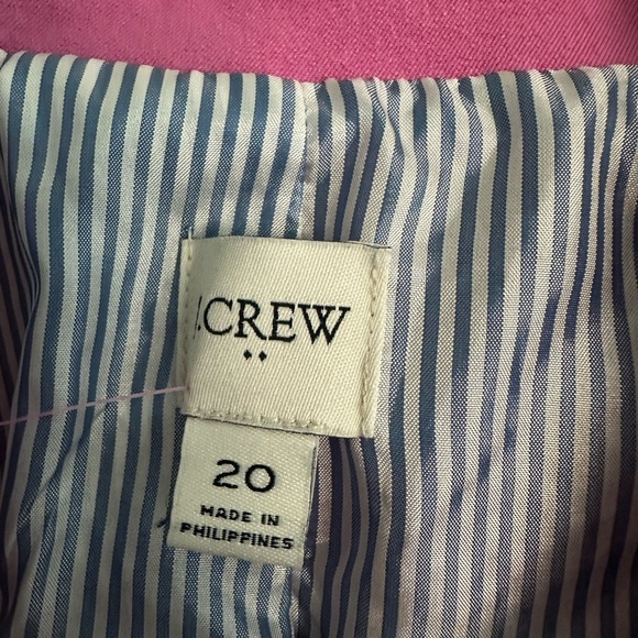 J.Crew 20 Pink Two-Button Preppy Office Siren Blazer Boardroom Chic Academia - Picture 2 of 8